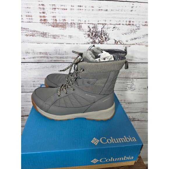 Columbia Women's Gray Omni-Heat Winter Snow boots size 8.5 insulated waterproof - Picture 2 of 7